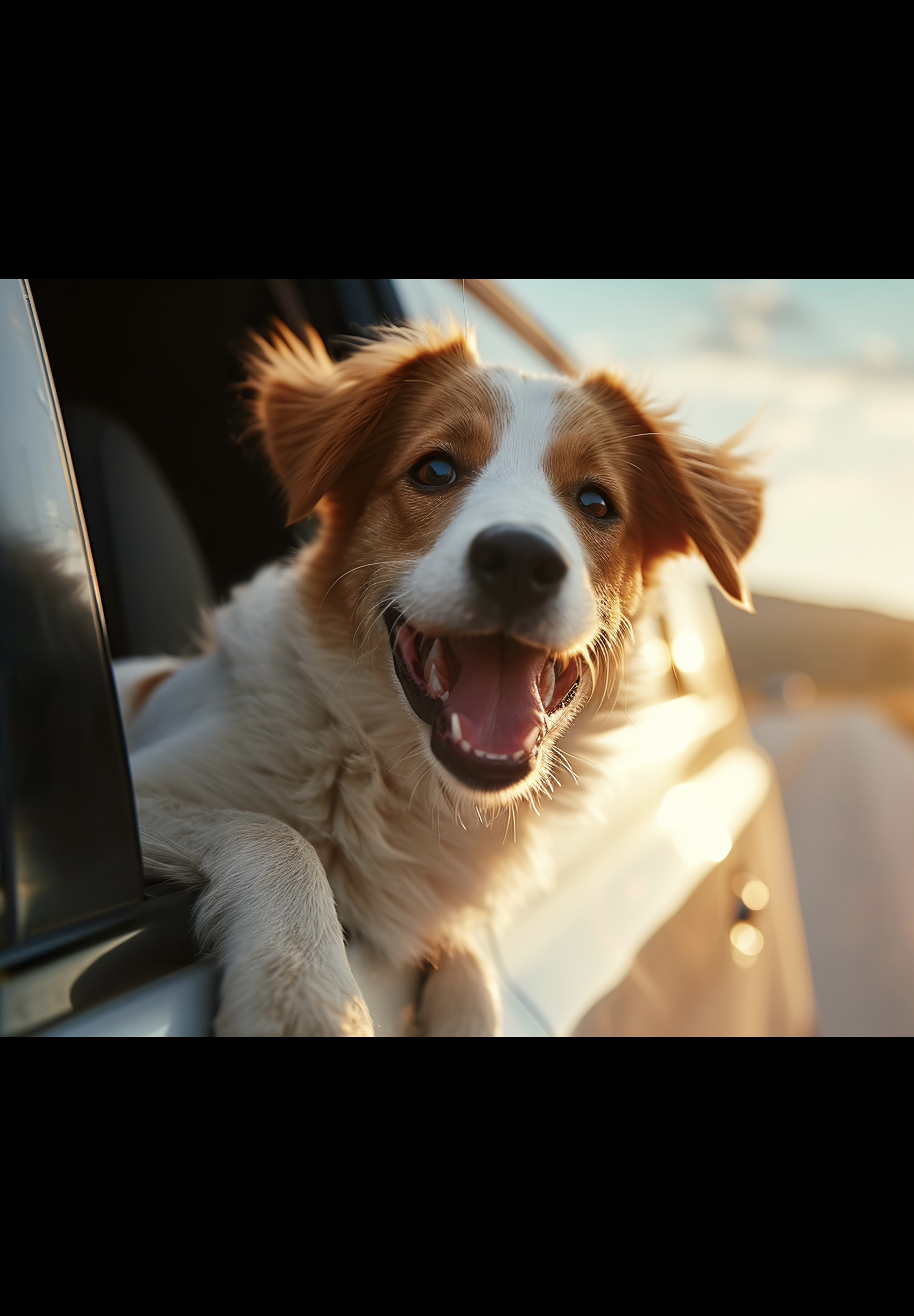 Happy dogs enjoying fresh food